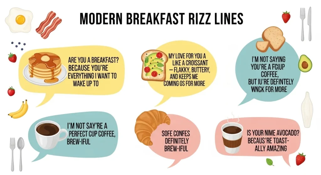 Modern Breakfast Rizz Lines