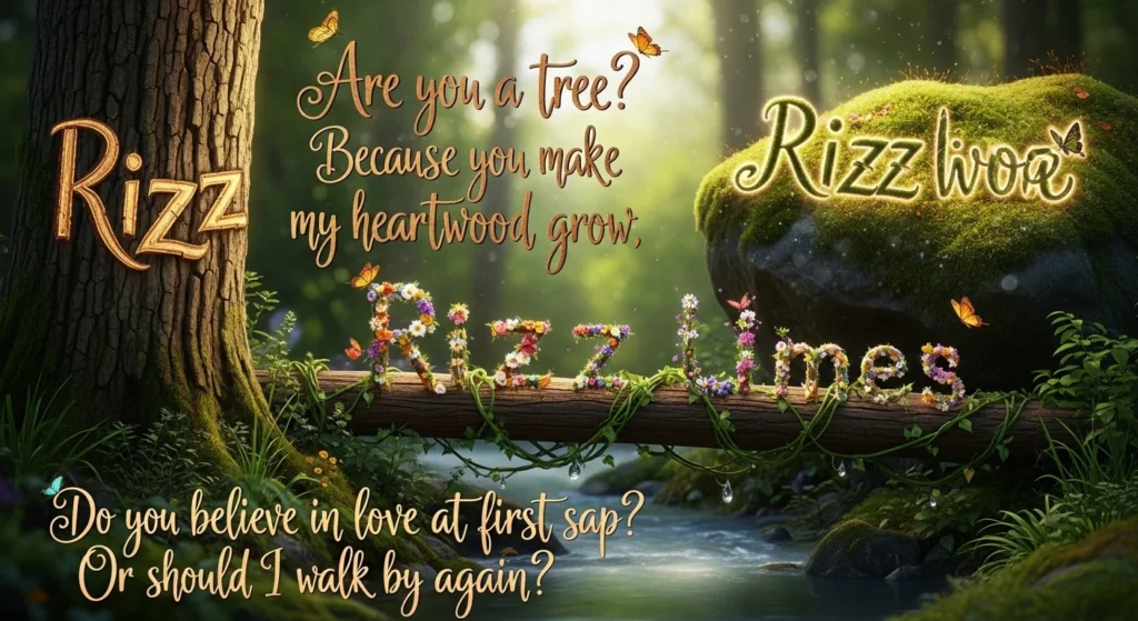 🌳 Nature-Inspired Tree Rizz Lines for Aesthetic Vibes