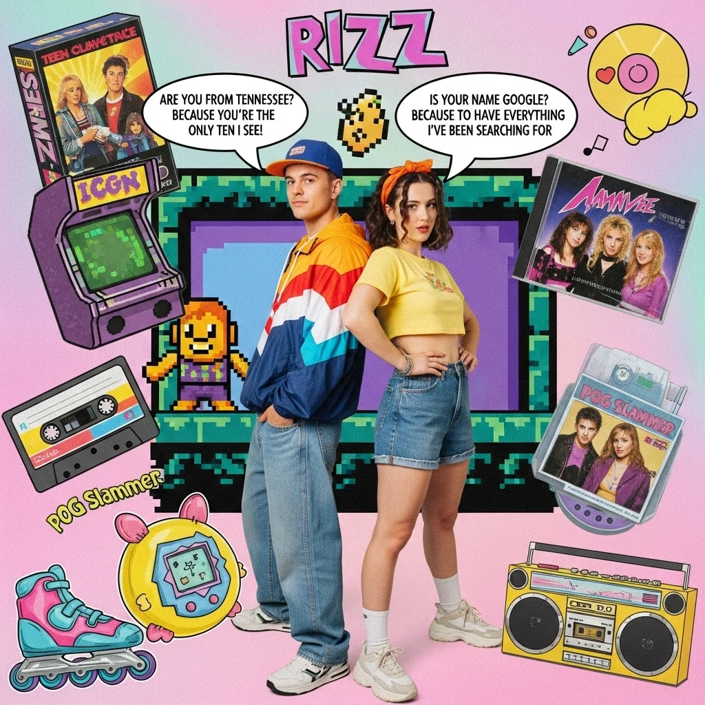 Nostalgic 90s Pop Culture Rizz Lines