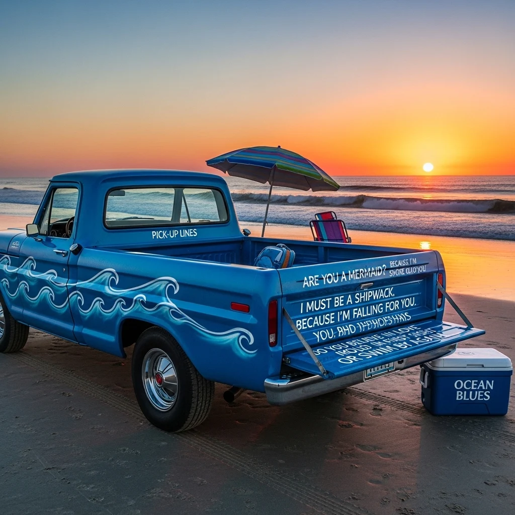 Ocean-Themed Blue Pick Up Lines