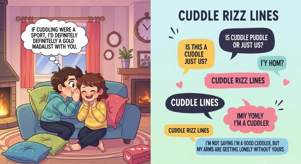 Playful Cuddle Rizz Lines for Teasing Your Crush