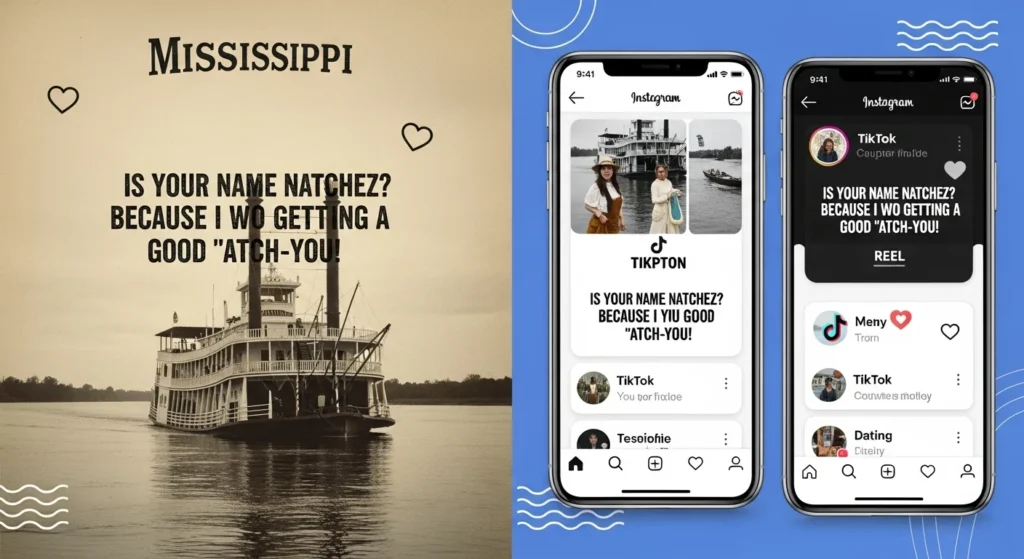 Repurposing Mississippi Rizz Lines for Social Media, Captions, Reels, and Dating Apps
