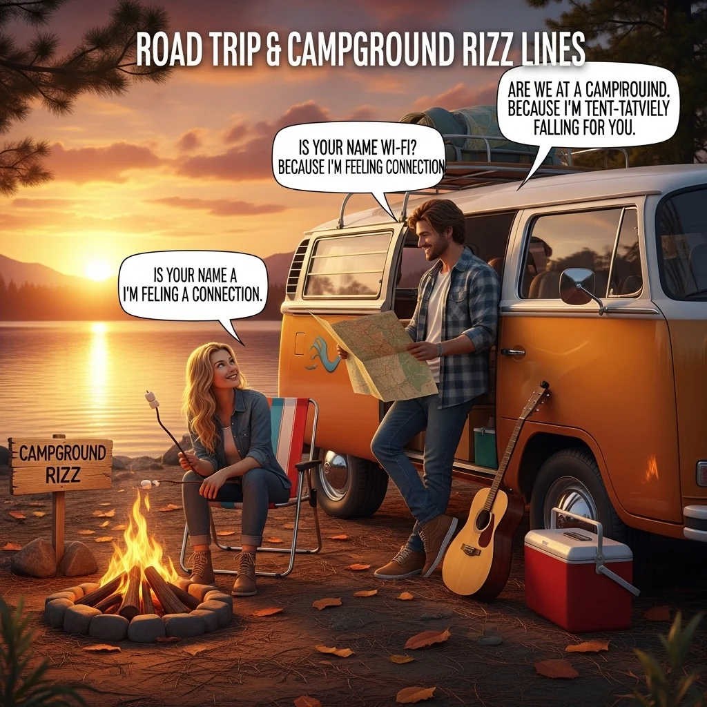 Road Trip & Campground Rizz Lines