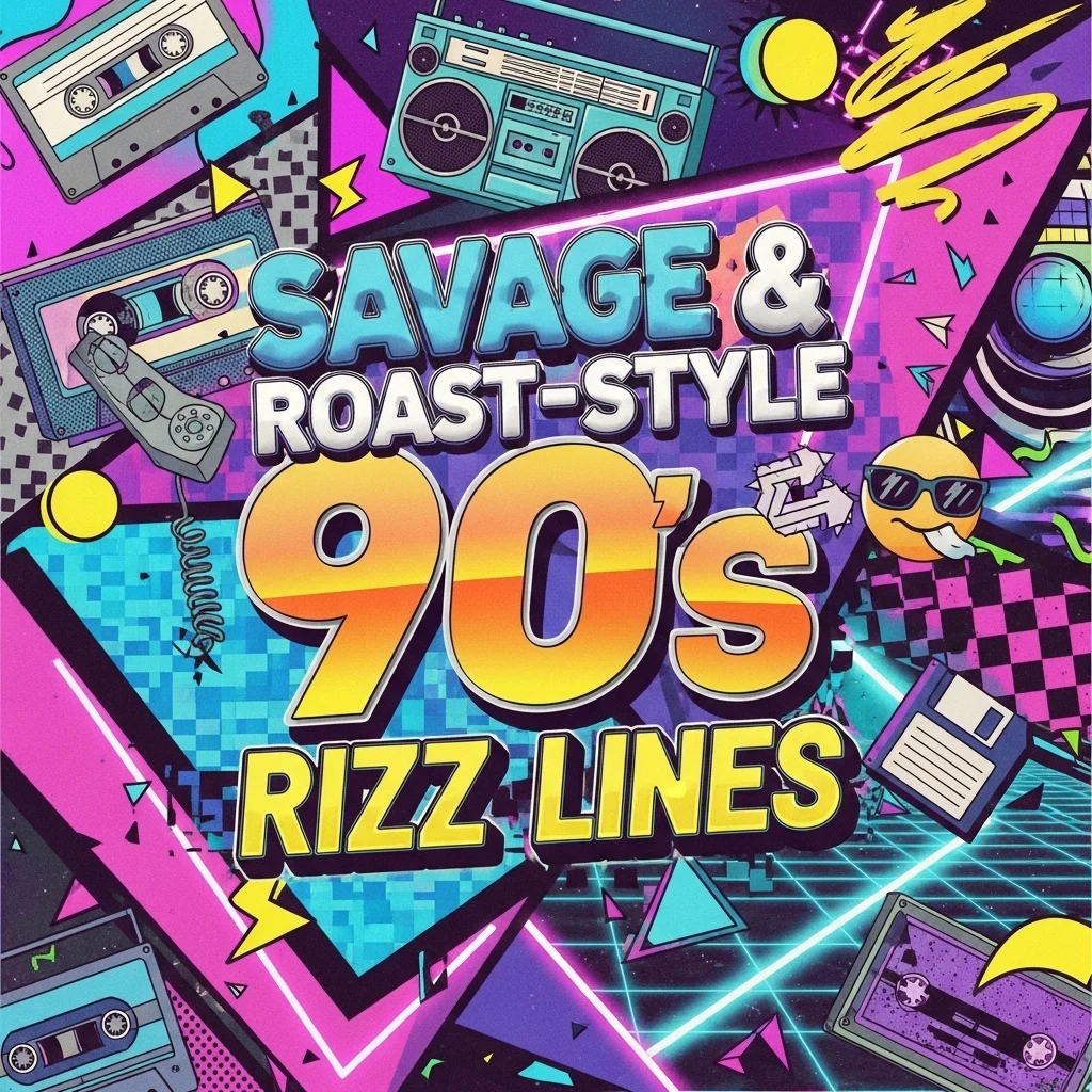 Savage & Roast-Style 90s Rizz Lines