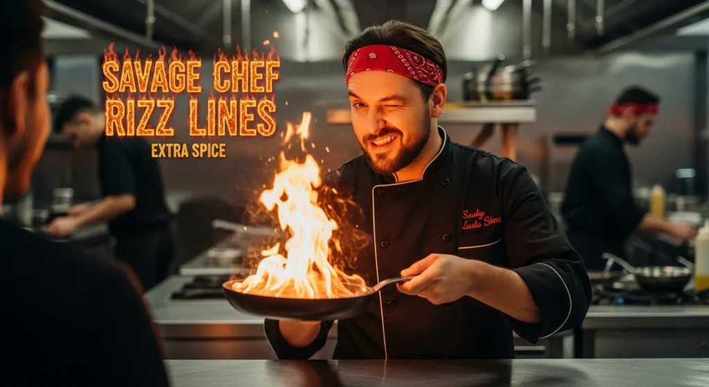 Savage Chef Rizz Lines with Extra Spice