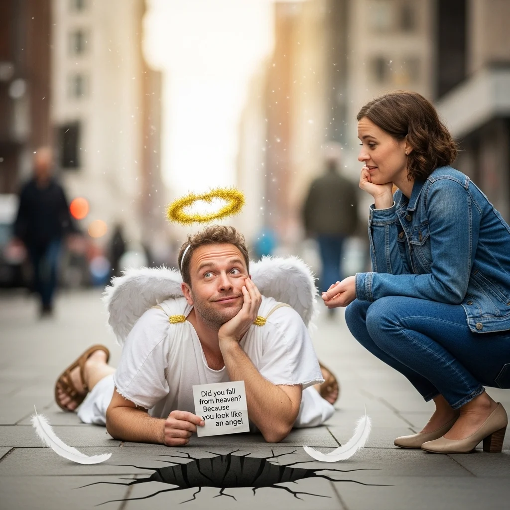 Savage “Did You Fall From Heaven” Rizz Lines