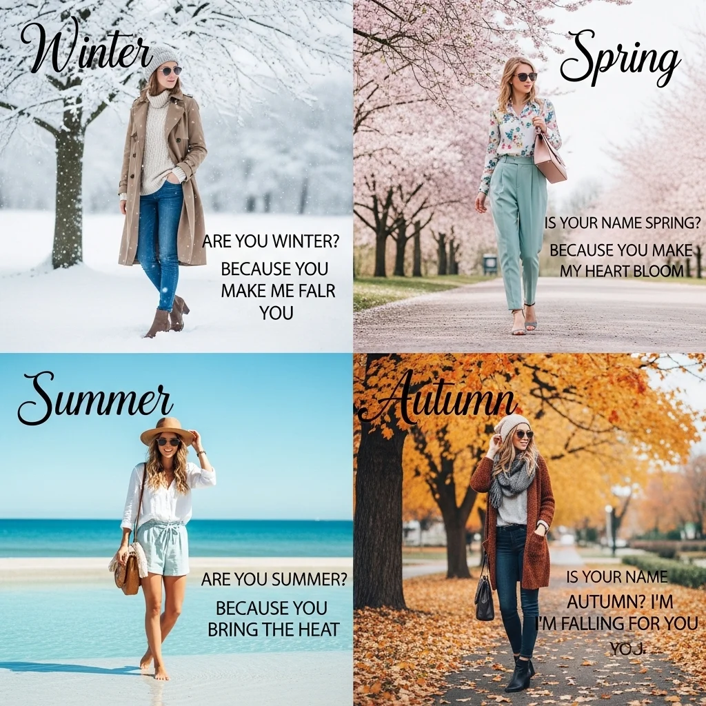 Seasonal Fashion Pick Up Lines