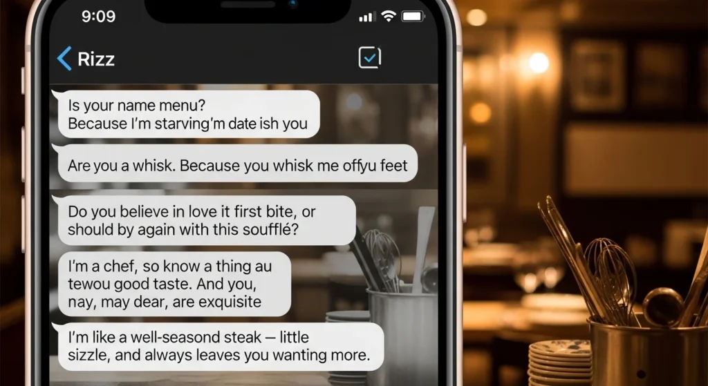Short Chef Rizz Lines for Quick Texts