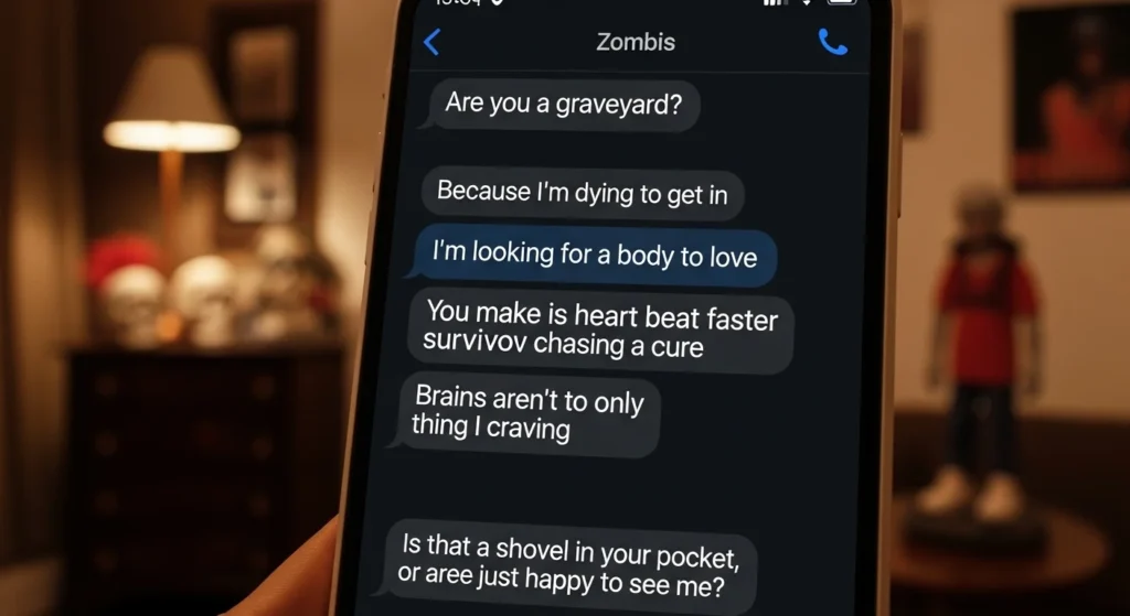 Short Zombie Rizz Lines for Quick Texts