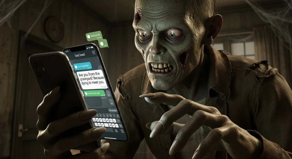 Texting Zombie Rizz Lines for DMs