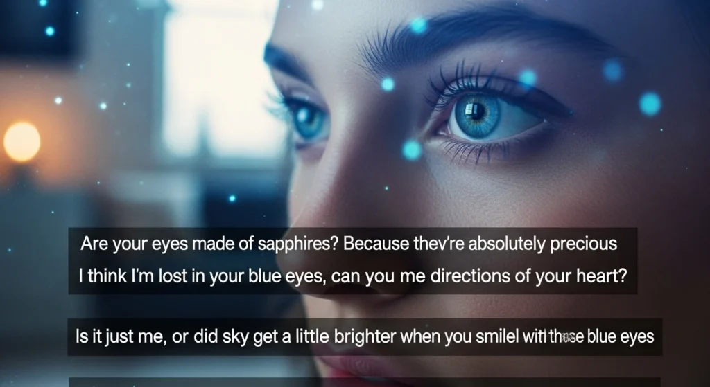 📸 Aesthetic Blue Eyes Pick Up Lines for Instagram Captions