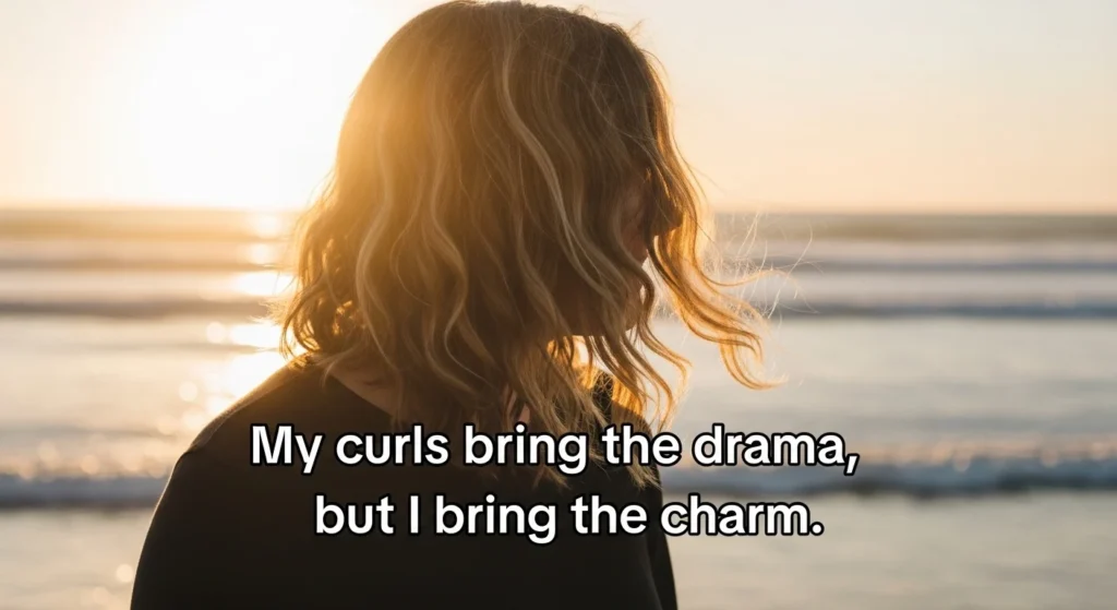 Aesthetic Curly Hair Rizz Lines for Captions & Bios