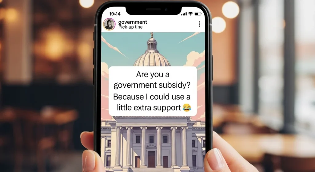 Aesthetic Government Pick Up Lines for Social Media Captions