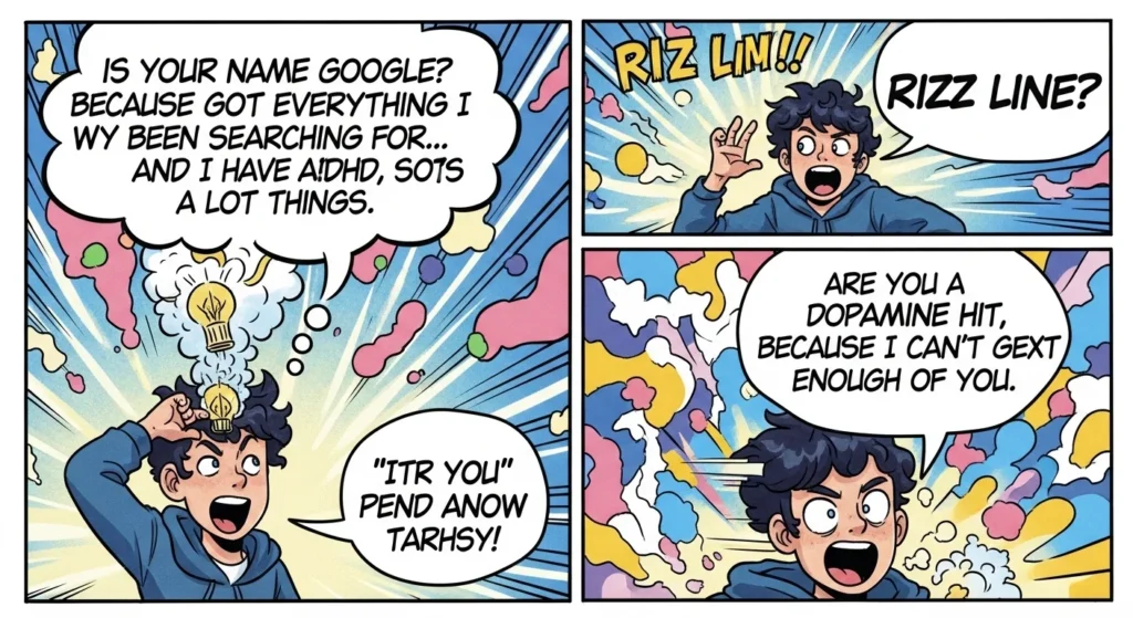 Bold ADHD Rizz Lines