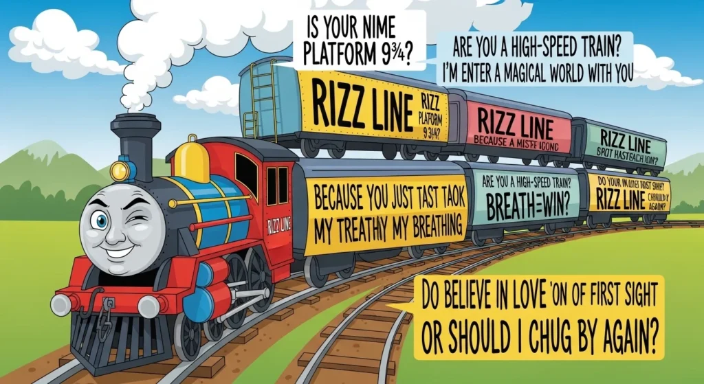 💪 Bold & Daring Train Rizz Lines