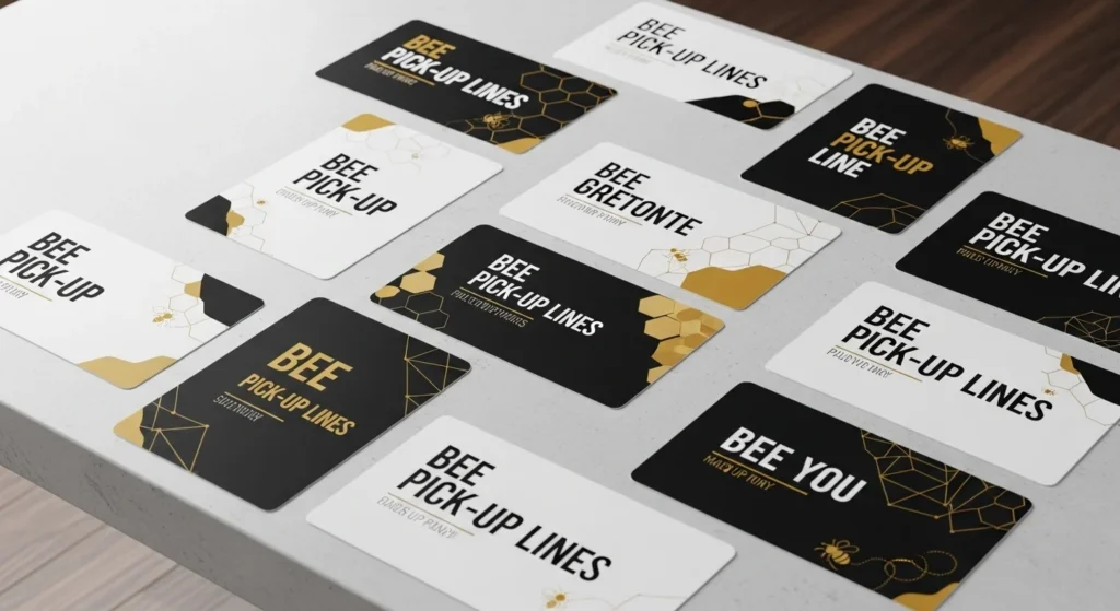 Bold & Modern Bee Pick Up Lines