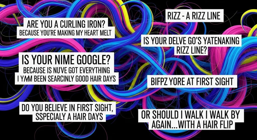 Bold & Modern Curly Hair Rizz Lines