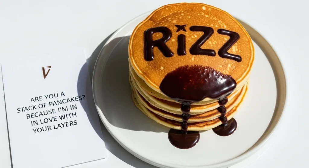 Bold & Modern Pancakes Rizz Lines