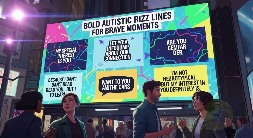 Bold Autistic Rizz Lines for Brave Moments