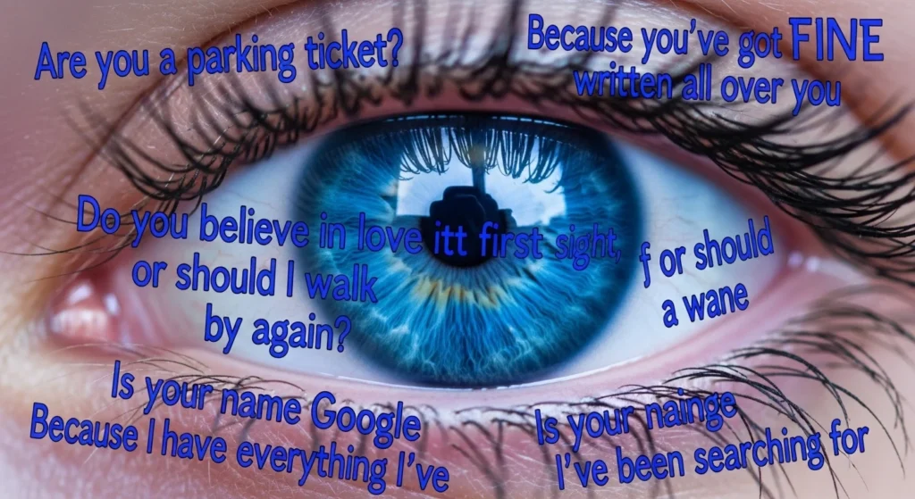 Bold Blue Eyes Pick Up Lines