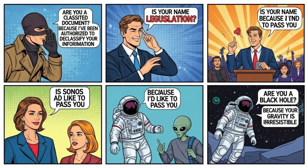 Bold Government Pick Up Lines