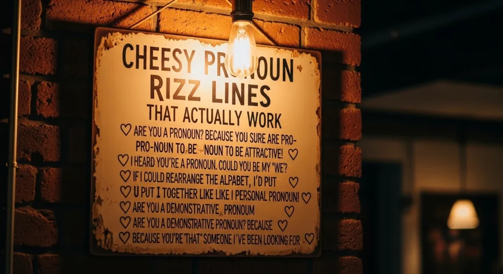 Cheesy Pronoun Rizz Lines That Actually Work
