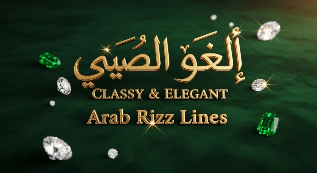 💎 Classy & Elegant Arab Rizz Lines