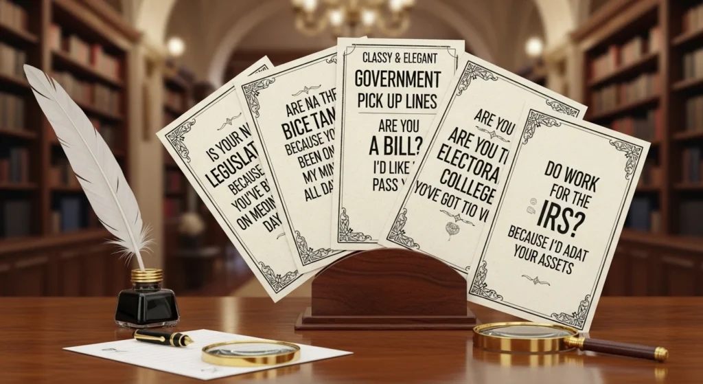 Classy & Elegant Government Pick Up Lines