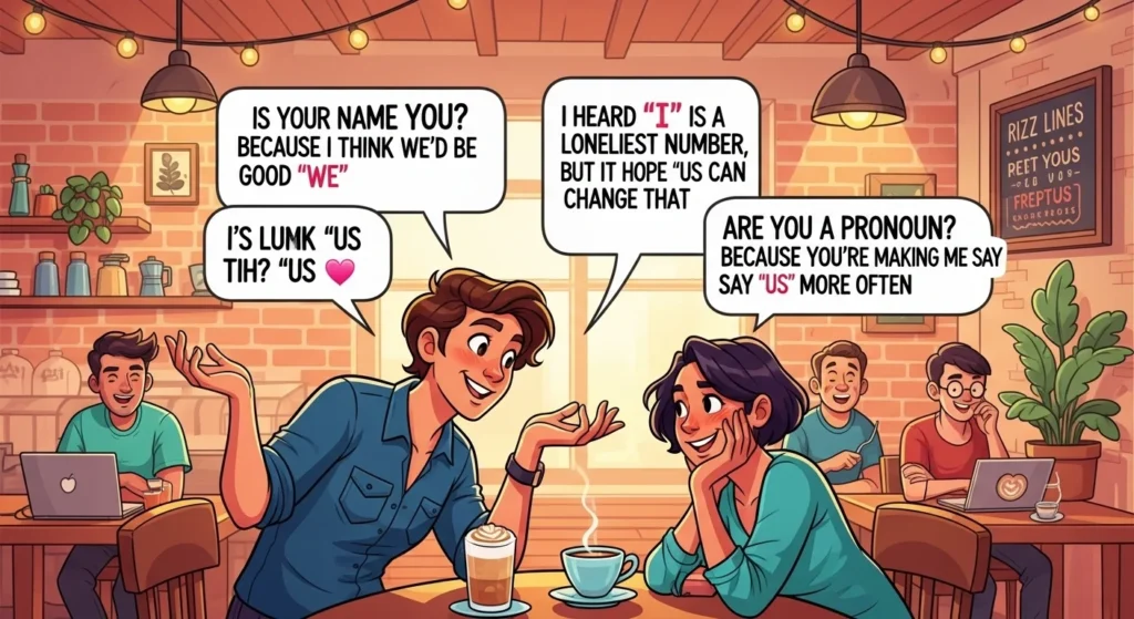 Clever Wordplay Pronoun Rizz Lines