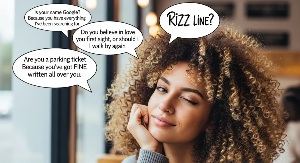 Confidence-Boosting Curly Hair Rizz Lines