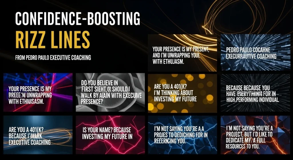 🔥 Confidence-Boosting Rizz Lines from Pedro Paulo Executive Coaching Quotes
