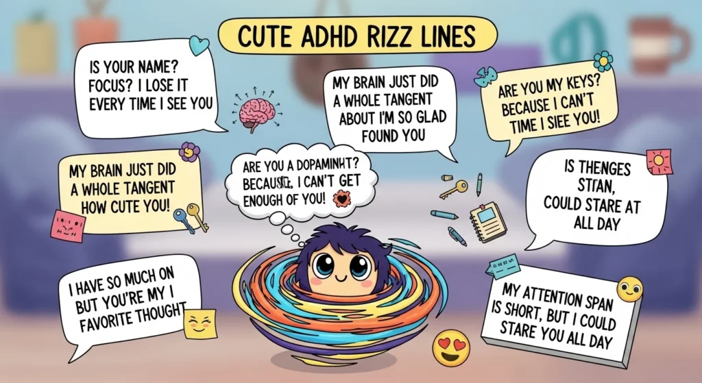 Cute ADHD Rizz Lines