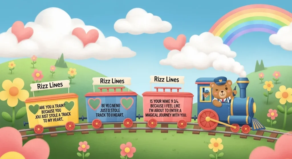 🐻 Cute & Playful Train Rizz Lines