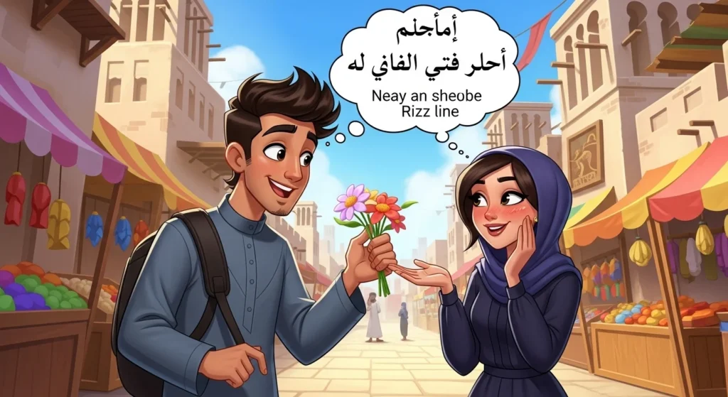 Cute Arab Rizz Lines