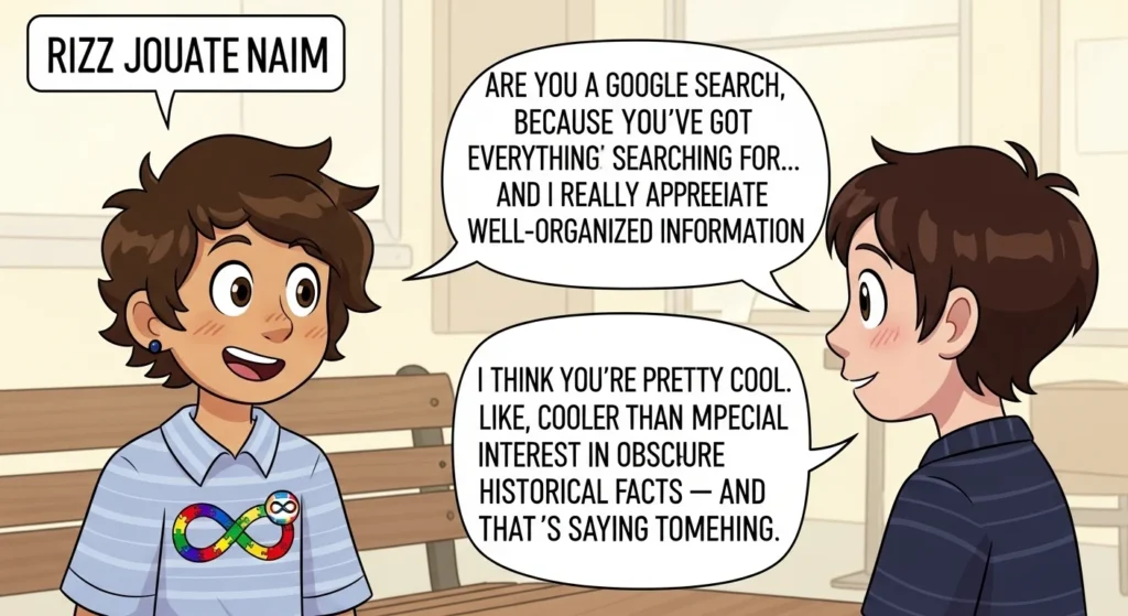 Cute Autistic Rizz Lines