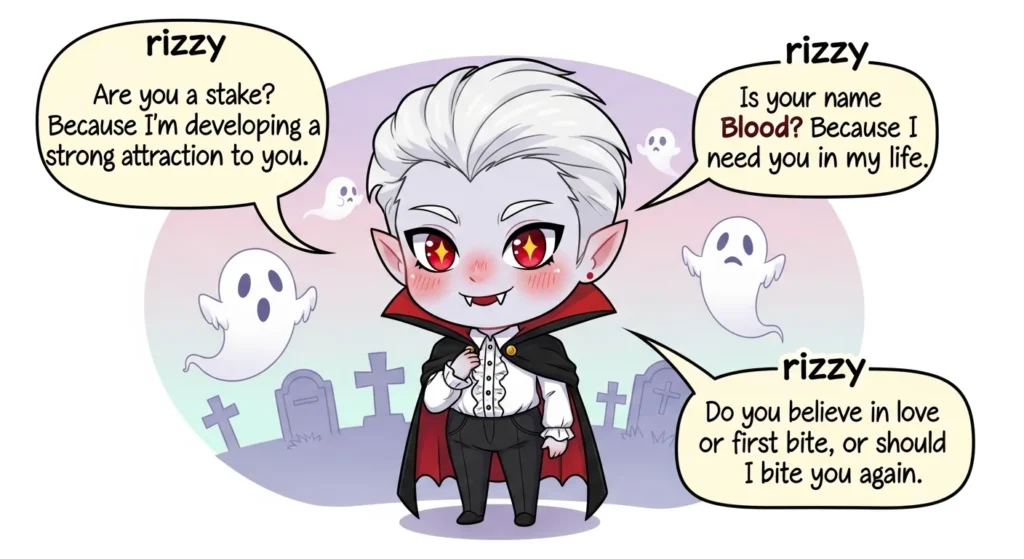 Cute Vampire Rizz Lines