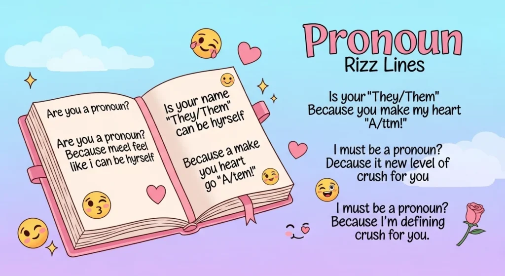 Flirty & Cute Pronoun Rizz Lines