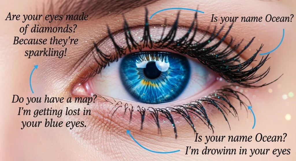 Flirty Blue Eyes Pick Up Lines