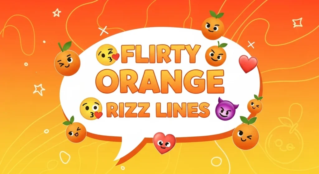 Flirty Orange Rizz Lines