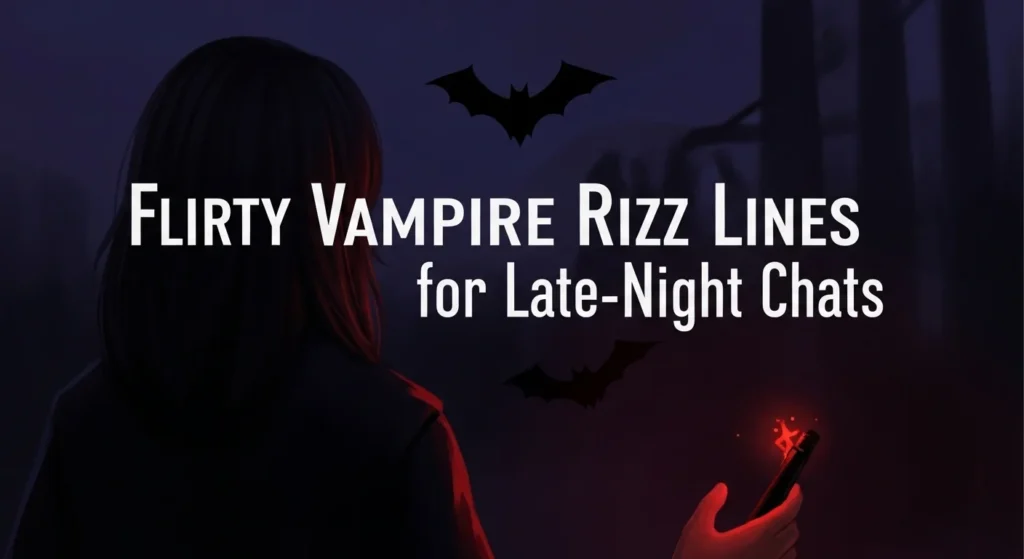 Flirty Vampire Rizz Lines for Late-Night Chats