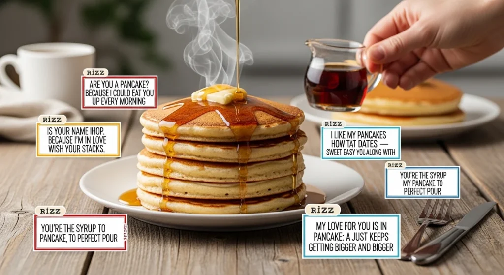 🍴 Foodie-Inspired Pancakes Rizz Lines