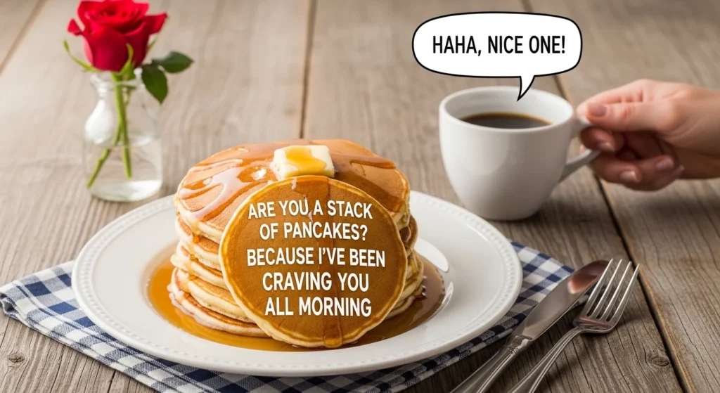 😂 Funny Breakfast Date Pancakes Rizz Lines