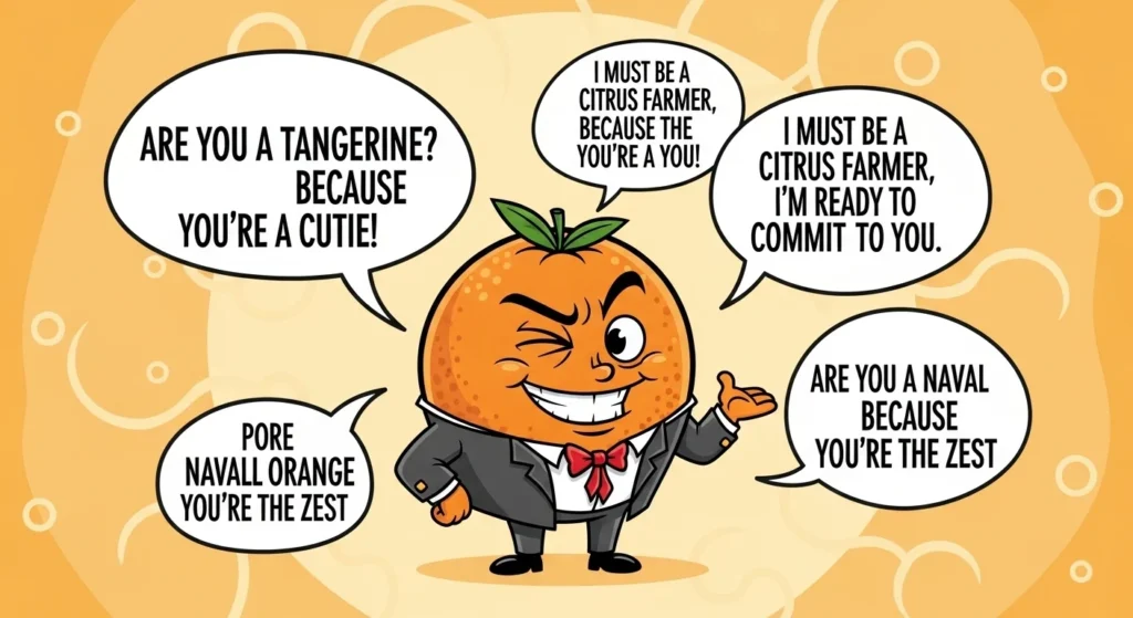 Funny Orange Rizz Lines