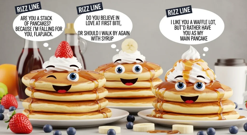 Funny Pancakes Rizz Lines