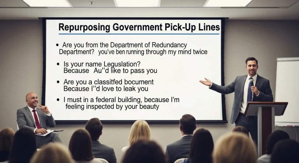 How to Repurpose Government Pick Up Lines