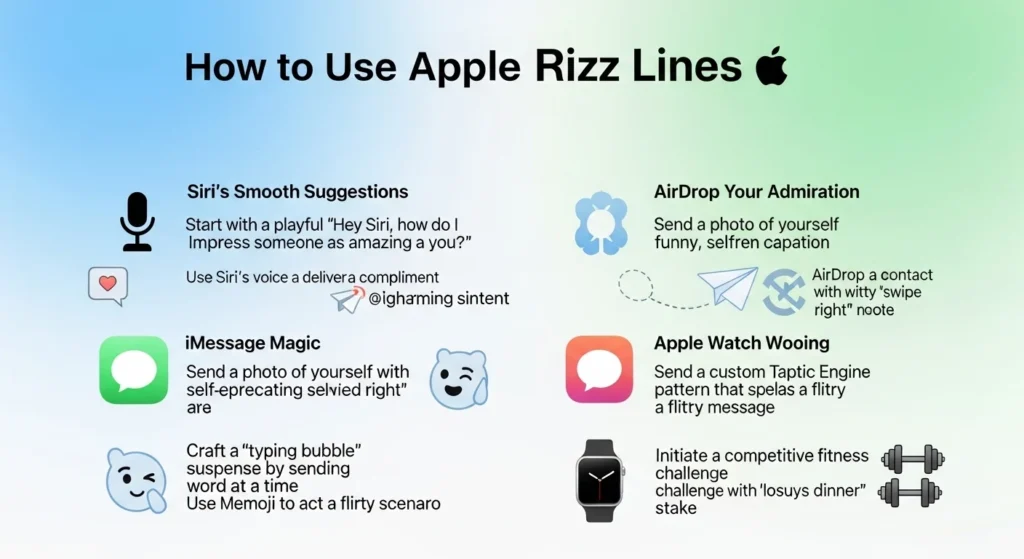 How to Use Apple Rizz Lines 🍎