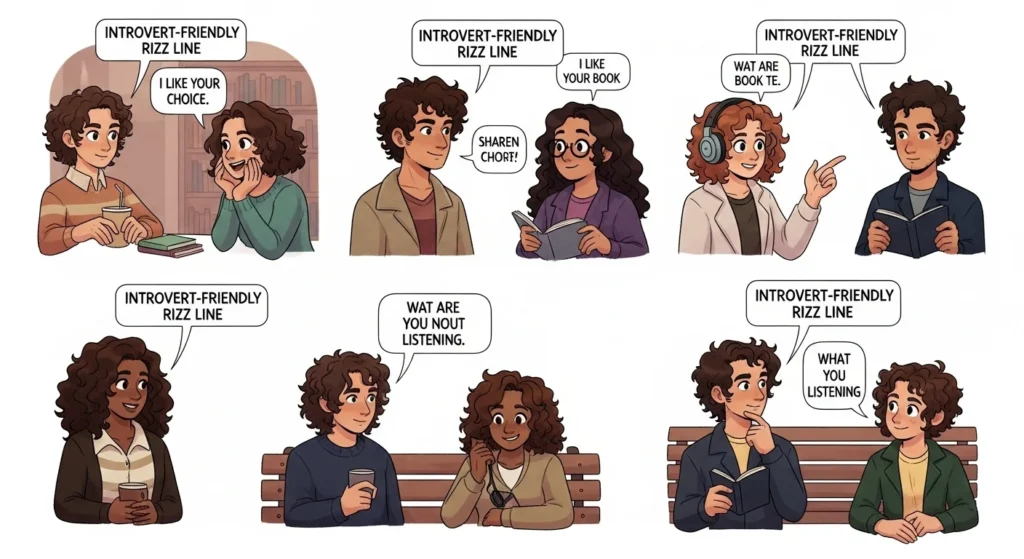 Introvert-Friendly Curly Hair Rizz Lines