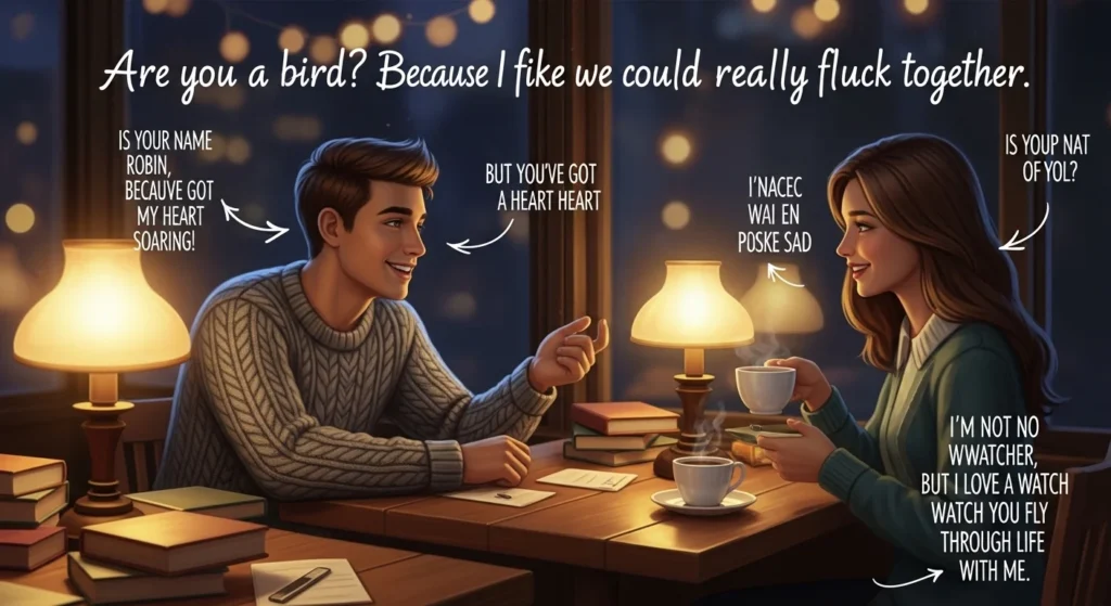 🌙 Late-Night Bird Pick Up Lines for Cozy Vibes