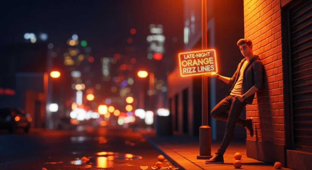Late-Night Orange Rizz Lines