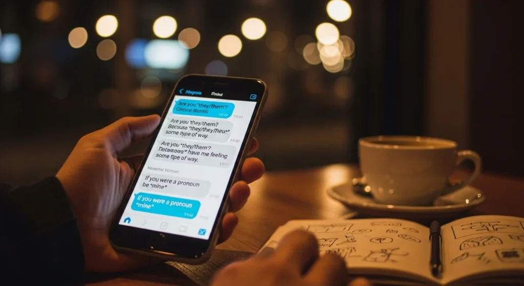 Late-Night Pronoun Rizz Lines for Random Chats